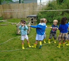 Nursery children adventurous play